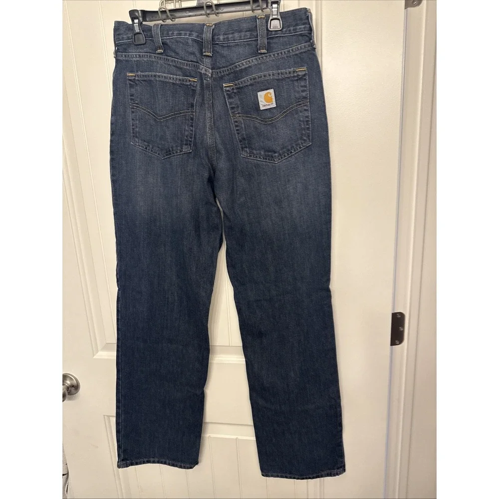 Carhartt Men's Jeans 32x 32 Relaxed Fit Dark Blue
